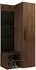 Mirjan24 Garderoben-Set Medi III Schuhschrank, Kleiderhakenbrett, 4x Paneel 42x42, Nuss Warmia / Soft 011 (Medi III)