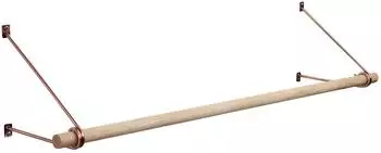 Sotech Wandgarderobe mit Eiche-Kleiderstange Ø30mm, 118cm, rosengold (SO-TECH)