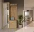 Selsey Duvio Flurgarderobe mit Schrank und Spiegel, Eiche Artisan, 100x35x180cm