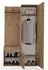 Selsey Duvio Flurgarderobe mit Schrank und Spiegel, Eiche Artisan, 100x35x180cm
