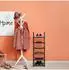 Relaxdays Baylee Schuhregal 6 Ebenen, Metall/Stoff, schwarz/grau (10049623_1470)