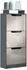 Vladon Space V2 Schuhschrank 3 Klappen Glasablage, anthrazit matt/sandgrau hochglanz (50028366)