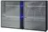 Vladon Today Schuhschrank 4 Klappen, 2 Schubladen, LED, grau hochglanz (50025895)