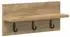 vidaXL Wandmontierter Kleiderständer mit Regal Artisan-Eiche 40x10,5x18cm