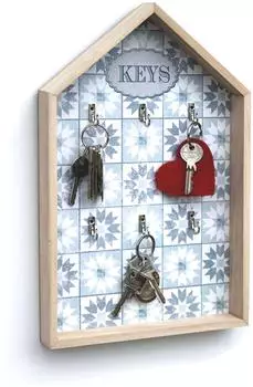 DanDiBo Schlüsselkasten Keys aus Holz, weiß, Landhaus (32594)