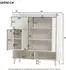 Stilvora Schuhschrank mit Schublade, verstellbaren Regalen, weiß, 90x99x35cm (KABFQIJ37GIL)