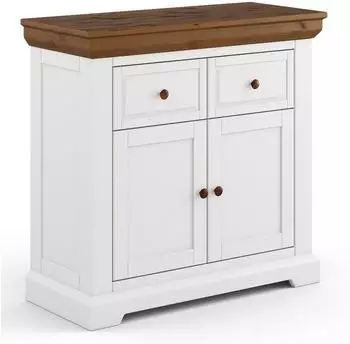 Feldmann-Wohnen Marone Elite Schuhschrank Massivholz geölt 95x42x92cm