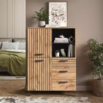 VICCO Garderobe Amber Eiche Wotan 100x142cm (55547)