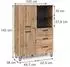VICCO Garderobe Amber Eiche Wotan 100x142cm (55547)