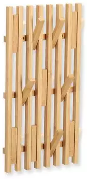 Zeller Wandgarderobe Bambus, 50x25,5x3,5cm (13827)