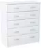 Home Collective Schuhschrank 5 Fächer, weiß, 74x85x35cm