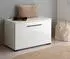 Furn.Design Design-D Garderobenbank weiß Hochglanz, Soft-Close, 80x50cm (GE62117-03)
