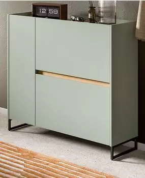Inn.Furn Borga Schuhkipper salbeigrün, Eiche Artisan, 110x94cm (GE70148-02)