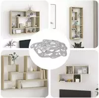 vidaXL Schl&uuml;sselloch-H&auml;nger 3673 stk. Silber 45 x 16 x 3.5 mm Eisen