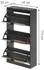 VICCO Gizmo Schuhkipper 3 Fächer, Goldkraft Eiche/Anthrazit, 59x112cm (59628)