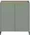 Inn.Furn Borga Schuhschrank salbeigrün, Eiche Artisan, 90x97cm (GE70148-01)