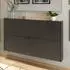 Lomado ABERDEEN-01 Schuhschrank graphit/Eiche 140cm (LA01-1392-549)