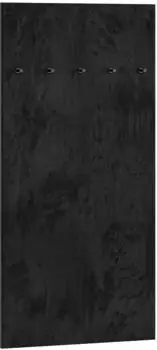 Feldmann-Wohnen Oiven Garderobenpaneel gepolstert, schwarz, 70x145x3cm