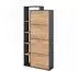 VICCO Orlando Schuhkipper Goldkraft Eiche/Anthrazit 80x166,1cm, 4 Fächer (53241)