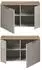 Inn.Furn Skid Garderobenbank 2-türig, Kaschmir/Eiche, 80cm (GE70150-05)
