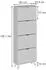 VICCO Helge Schuhschrank weiß, 4 Fächer, 60x166,7cm (54237)