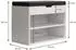 VICCO Titus Schuhbank mit Auflage, weiß, 60x45cm (40245)