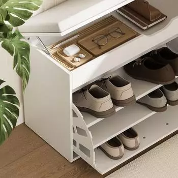 VICCO Schuhbank Solino, wei&szlig;, 90x50cm (57938)