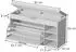 VICCO Schuhbank Solino, weiß, 90x50cm (57938)
