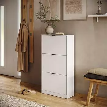 VICCO Gizmo Schuhkipper 3 F&auml;cher, wei&szlig;, 59x112cm (59627)