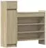 vidaXL Schuhschrank Sonoma Eiche 100,5x28x100cm Holzwerkstoff