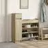 vidaXL Schuhschrank Sonoma Eiche 100,5x28x100cm Holzwerkstoff