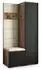 Masseno LORI Garderobenschrank 95x181x51cm Eiche Lefkas, 3 Fächer (800001380143)