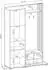Masseno Neliana Garderobenschrank graphit, Holzwerkstoff, 131x192x40cm (800001379919)