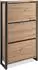Finori Denver Schuhschrank 3 Klappen, Artisan Eiche/Anthrazit, 70x125x25cm