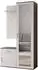 Masseno Vento Garderobe-Set grau, Holzwerkstoff, 100x180,5x35cm