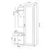 Masseno Vento Garderobe-Set grau, Holzwerkstoff, 100x180,5x35cm