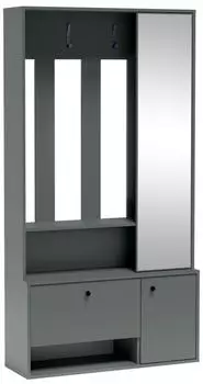 Masseno SETA Garderobenschrank hellgr&uuml;n, 2 F&auml;cher, 100x190x33cm (100/19033)