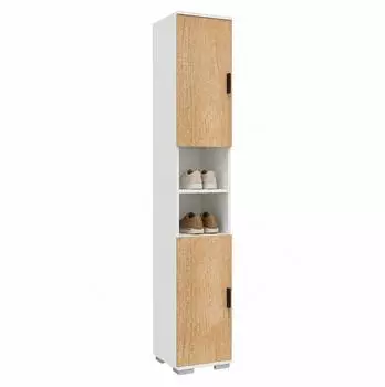 VCM Gados M schmaler Holz-Schuhschrank 178x30x33cm (922145)