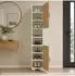 VCM Gados M schmaler Holz-Schuhschrank 178x30x33cm (922145)