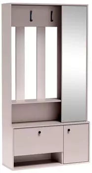 Masseno SETA Garderobenschrank 2 F&auml;cher, kaschmir, 100x190x33cm (100/19033)