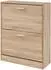 en.casa Sykkylven Schuhschrank 2 Klappen, Sonoma-Eiche, 63x81x24cm