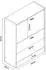 en.casa Sykkylven Schuhschrank 2 Klappen, Sonoma-Eiche, 63x81x24cm