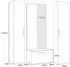 Masseno Modulo Garderobenschrank mit Spiegel, 8 Fächer, schwarz, 160,6x204x40cm