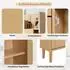 Stilvora Schuhschrank mit 3 Kipptüren und 1 Schublade, Holz, natur, 90x125x17cm (QTEF8ANCO7Q)