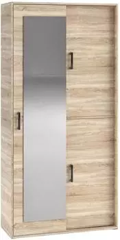 Masseno BENVENO Garderobenschrank Sonoma Eiche, 100x210x40cm, 6 F&auml;cher (800001819226)