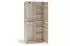 Masseno BENVENO Garderobenschrank Sonoma Eiche, 100x210x40cm, 6 Fächer (800001819226)