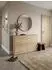 KADIMA DESIGN Nidda Schuhschrank Holz, beige, 4 Klapptüren, 120x24x81cm