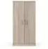Abitare Russia Schuhschrank 2 Türen, 6 Einlegeböden, 55x36x108cm, helle Eiche (fo007813f)