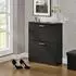 en.casa Sykkylven Schuhschrank schwarz, Holzwerkstoff, 63x81x24cm (800000469514)