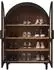 Stilvora Schuhschrank Rattanoptik 3 Fächer MDF natur/schwarz (QTEYBTB2XSRG7)